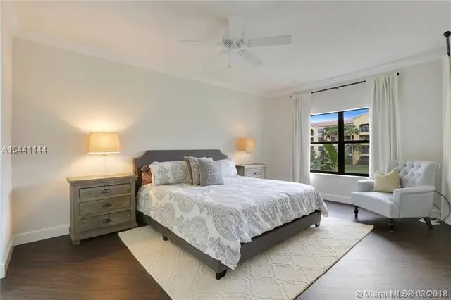 Master bedroom at 100 Uno Lago Drive 205, Juno Beach