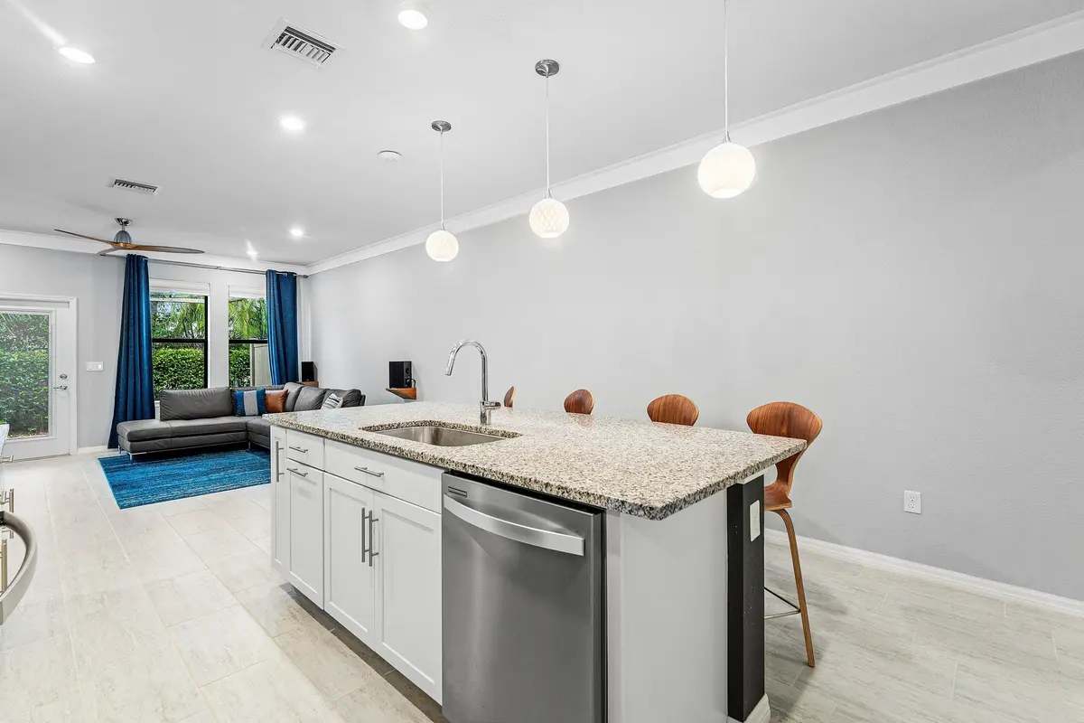 Kitchen/dining island at 2345 Byron Street, Palm Springs