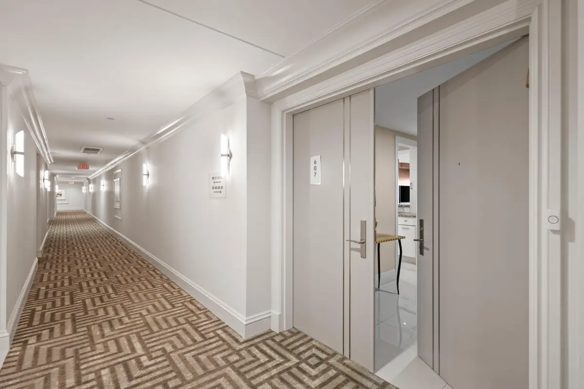 Double Door Entry at 200 E Palmetto Park Road 607, Boca Raton