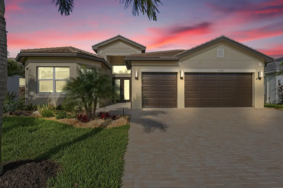 Front twilight view at 11968 SW Whitewater Falls Court, Port St. Lucie
