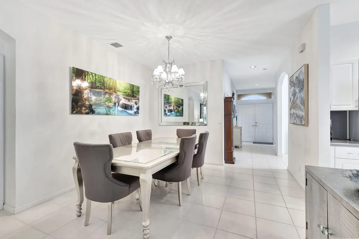 Dining Room Before Painted at 5916 Seashell Terrace, Boynton Beach