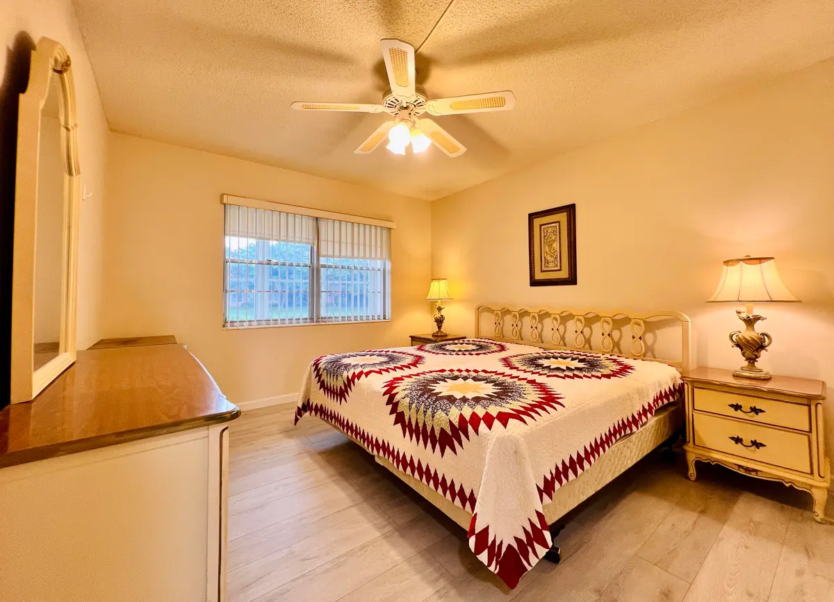 Water View Bedroom One at 27 Sheffield B, West Palm Beach