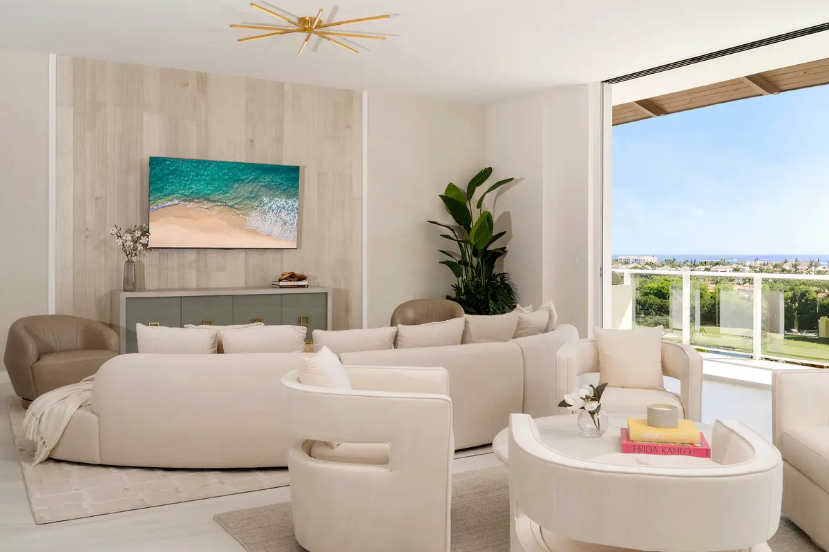 Eastern view living at 220 SE Mizner Boulevard Ph907, Boca Raton