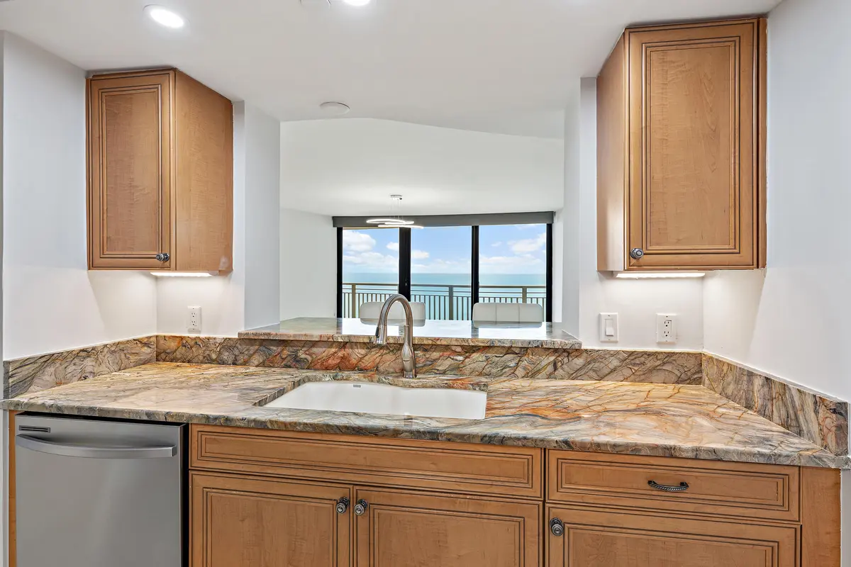 Kitchen at 3000 N Ocean Drive 17d, Riviera Beach