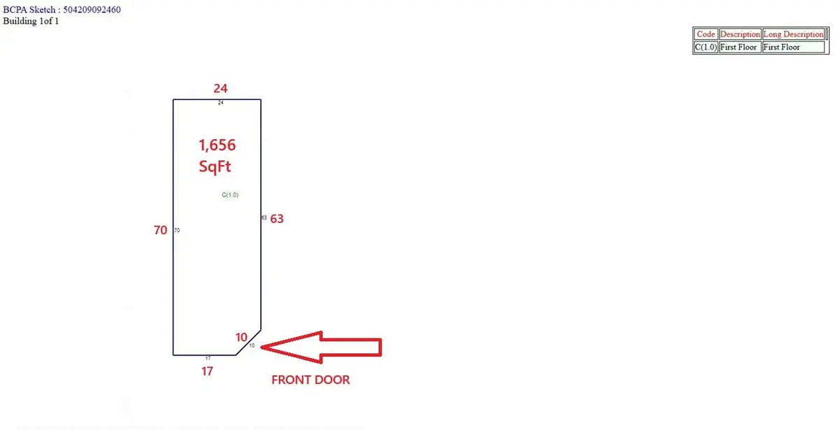 1122 W Broward Blvd_BCPA_Sketch at 1122 W Broward Boulevard, Fort Lauderdale