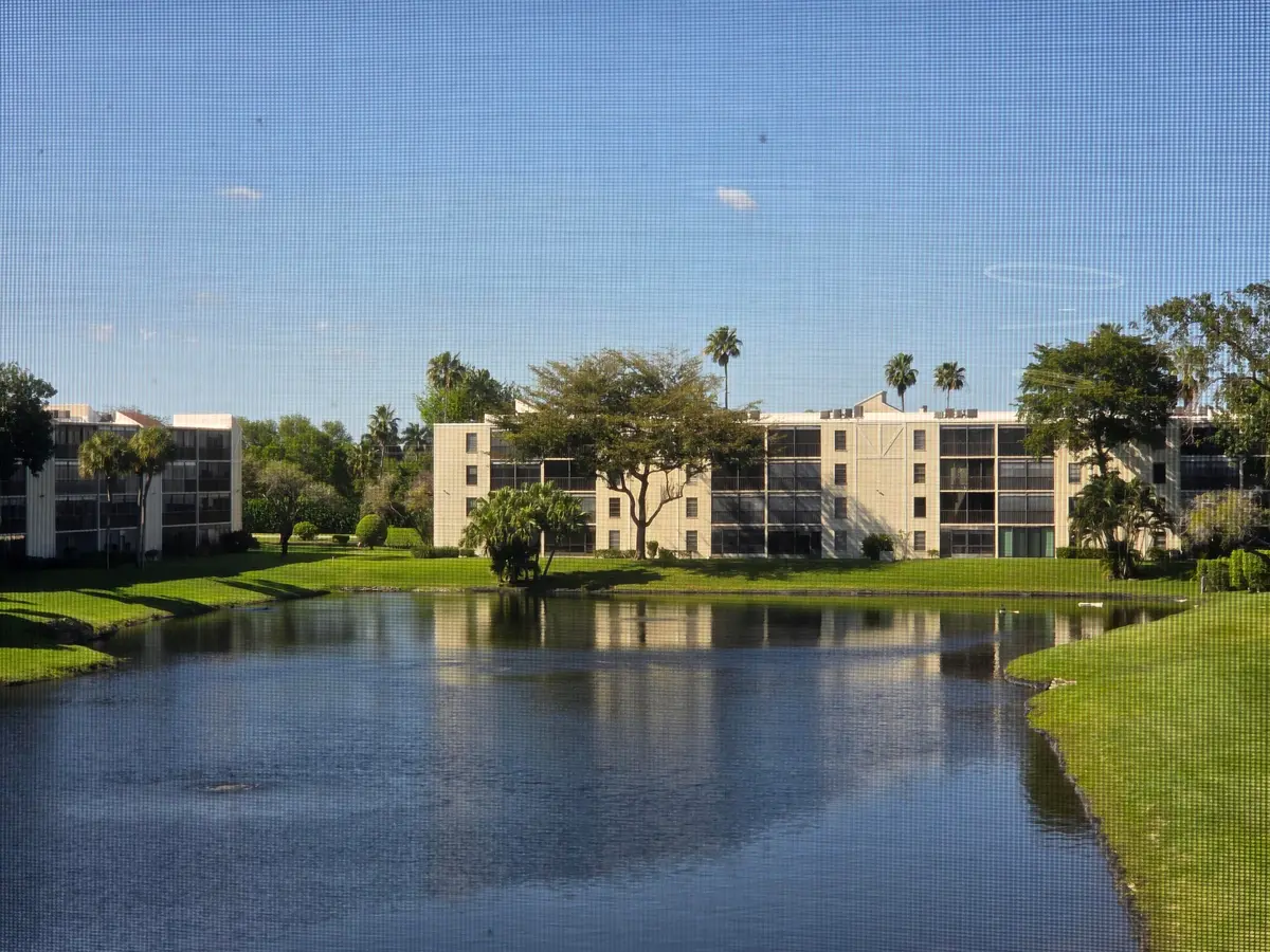 Lake View from Balcony at 14460 Strathmore Lane 307, Delray Beach
