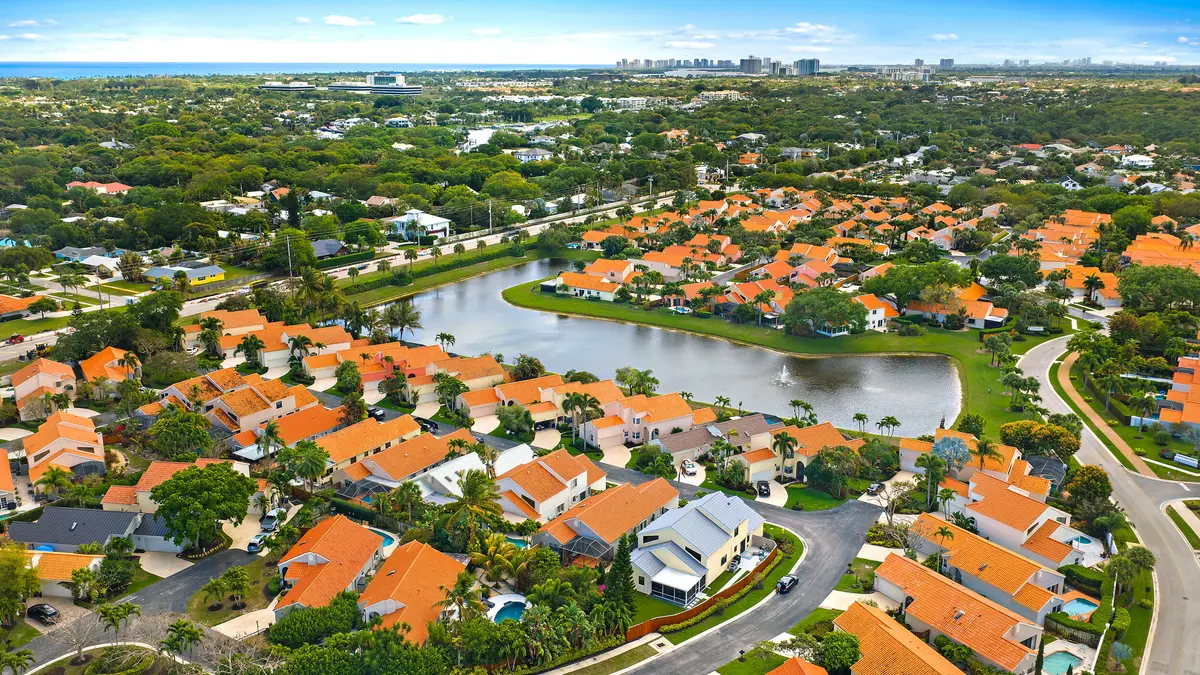 Aerial at 13305 St Tropez Circle, Palm Beach Gardens