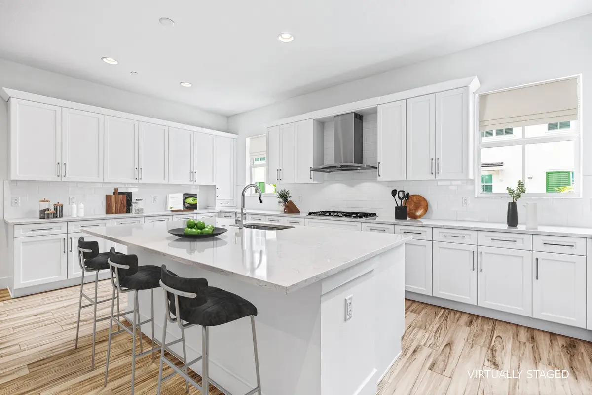 kitchen staged - virtual at 5210 Beckman Terrace, Palm Beach Gardens