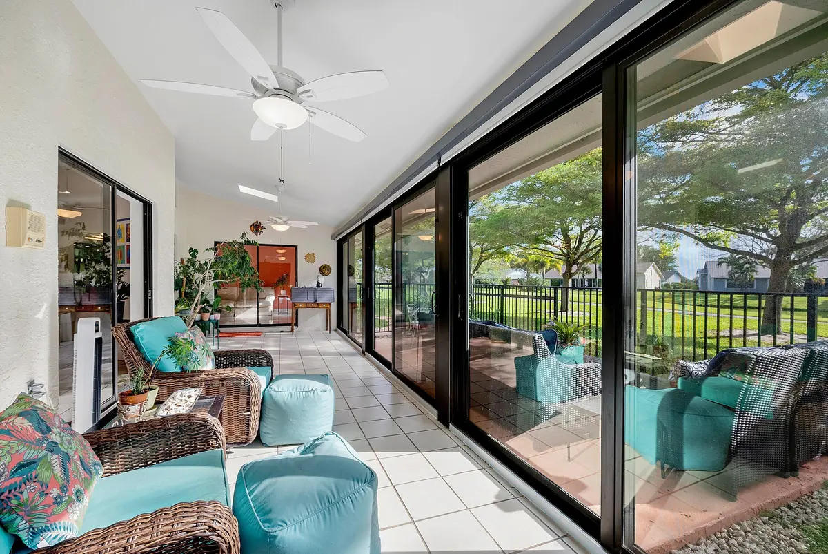 Over-Size Enclosed Patio at 5664 Willow Creek Court, Delray Beach