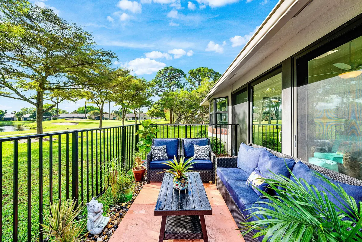 Fenced Patio Off Enclosed Patio at 5664 Willow Creek Court, Delray Beach