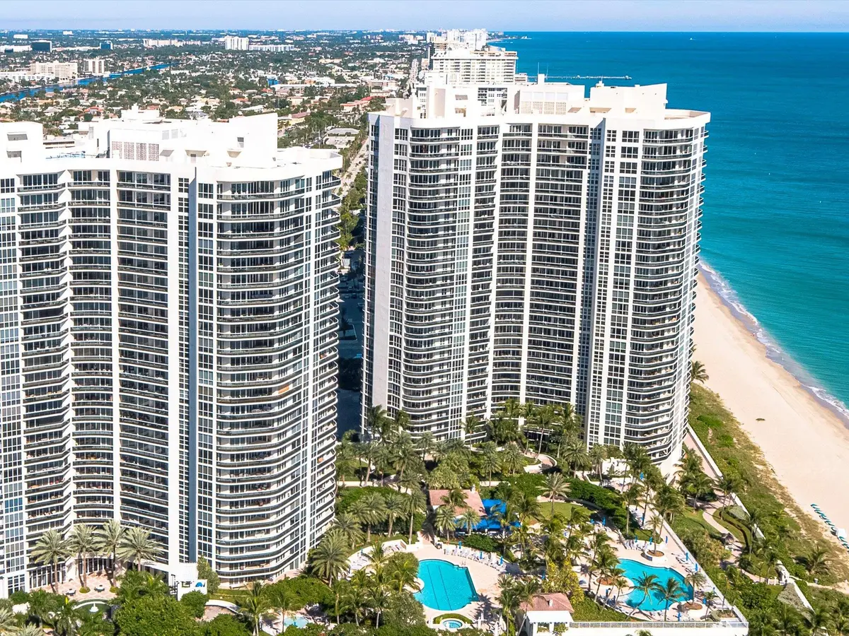 47-Drone Aerial L'Hermitage Complex with at 3200 N Ocean Boulevard 501, Fort Lauderdale