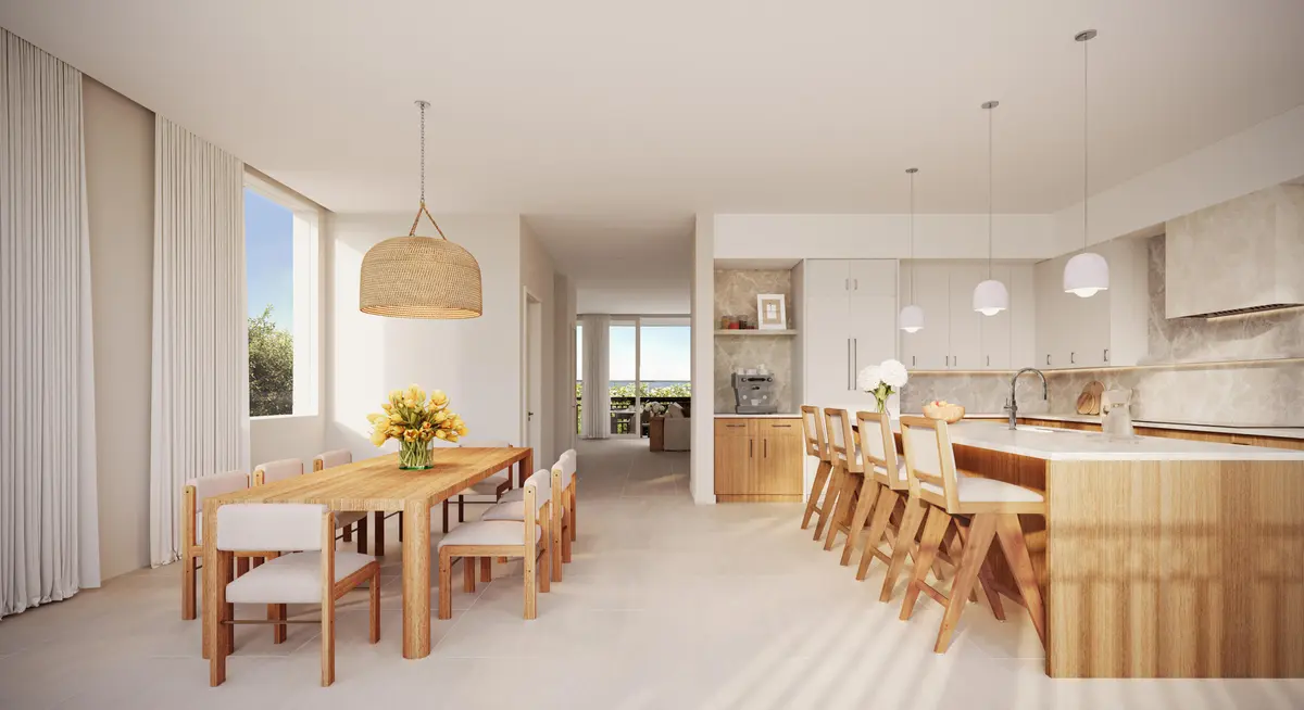 Kitchen & Dining at 10251 S Ocean Drive F2, Jensen Beach