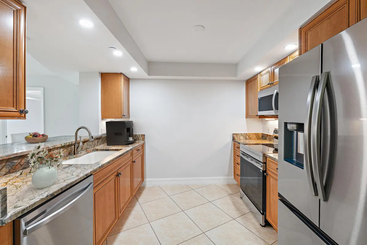 Kitchen at 3000 N Ocean Drive 17d, Riviera Beach