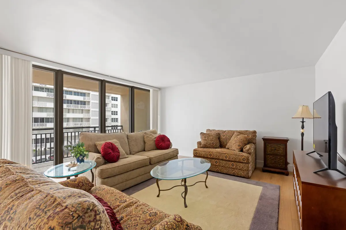 Living Room at 1180 S Ocean 4D, Boca Raton