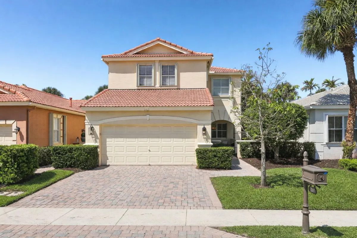 Exterior Front at 243 Isle Verde Way, Palm Beach Gardens