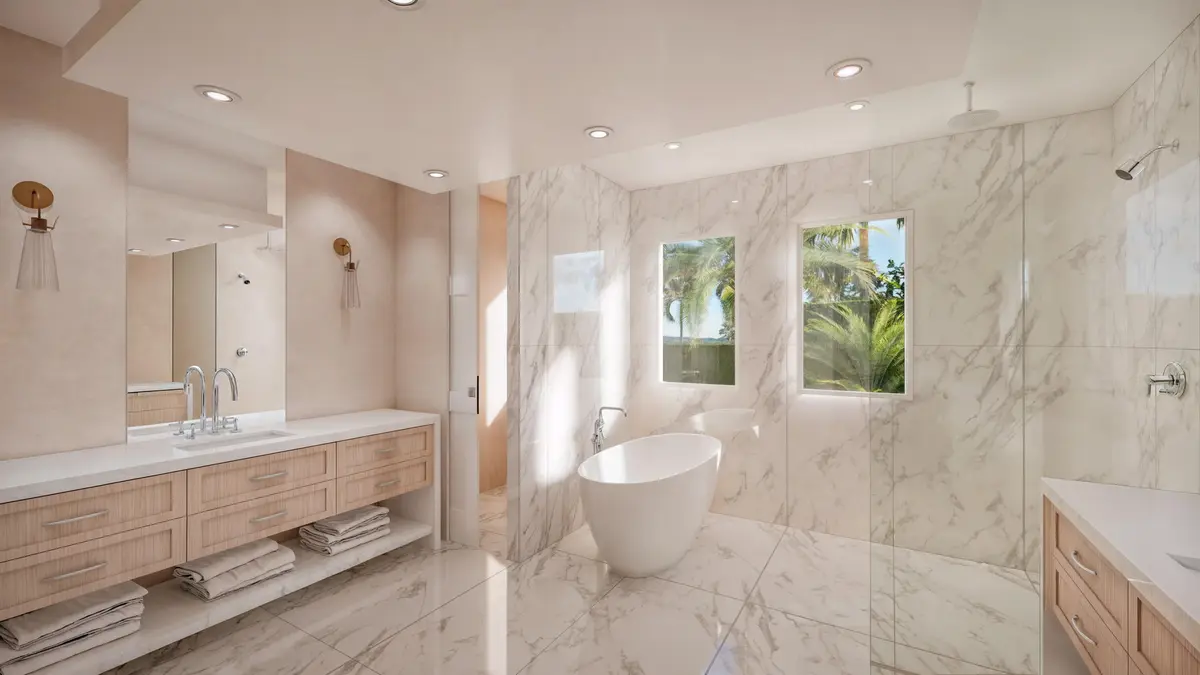 primary bath at 1225  Aryana  Way, Delray Beach