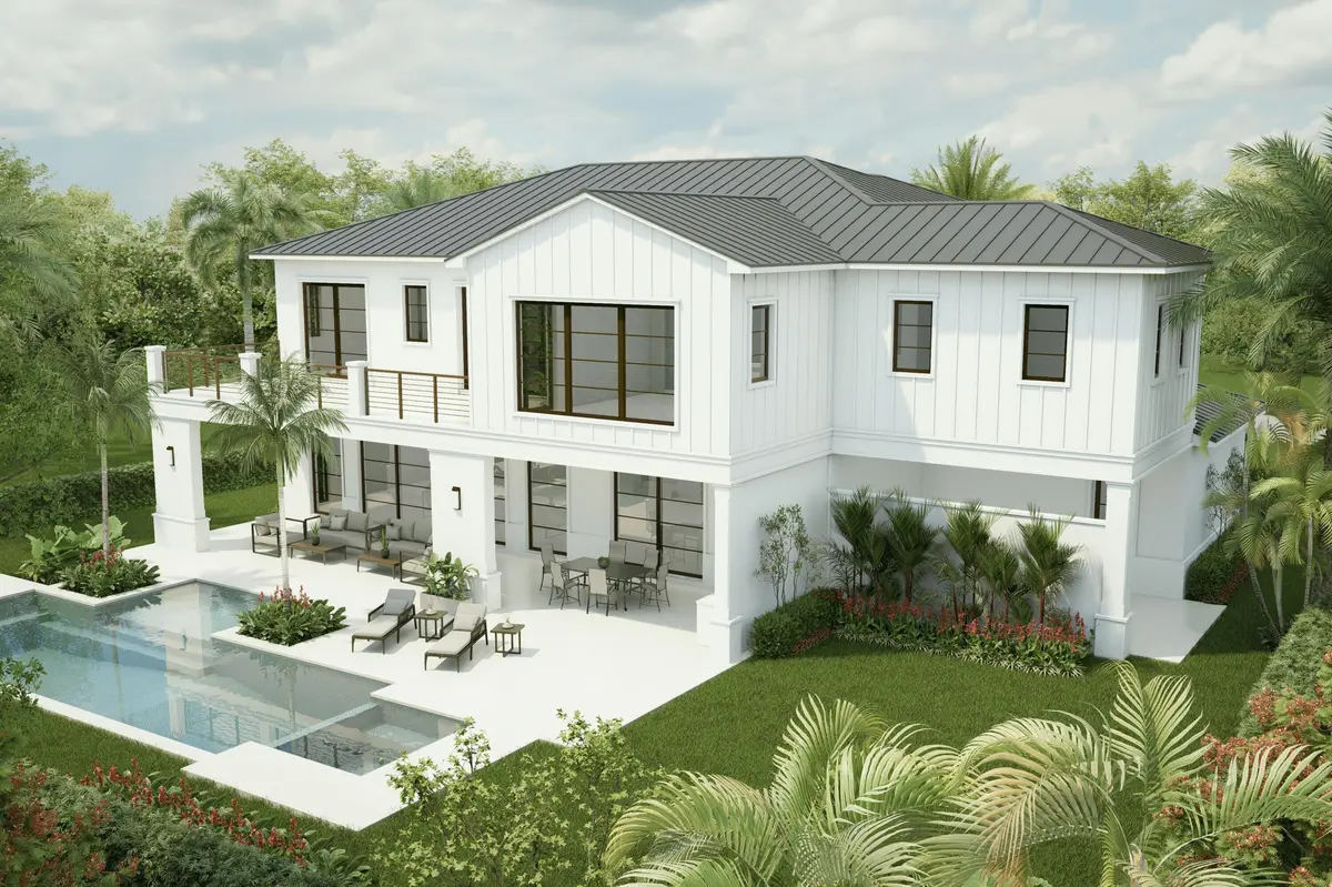 rear at 1225  Aryana  Way, Delray Beach