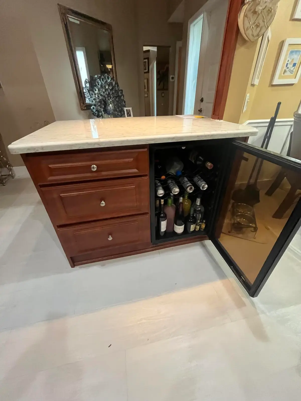 wine cooler at 6108 Petunia Road, Delray Beach