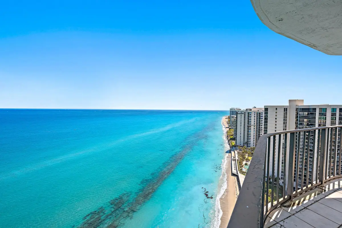 The view from a penthouse for sale in Riviera Beach