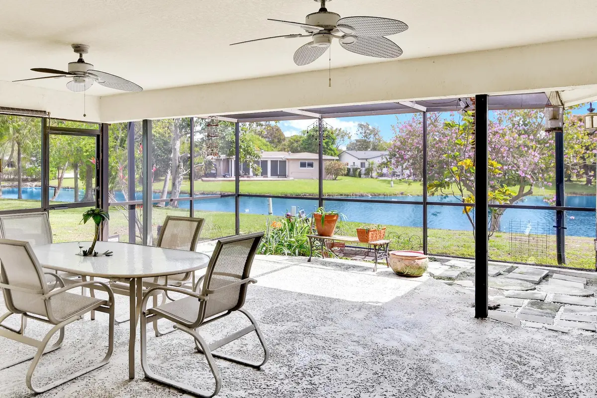 Waterfront Patio at 14592 Country Side Lane, Delray Beach