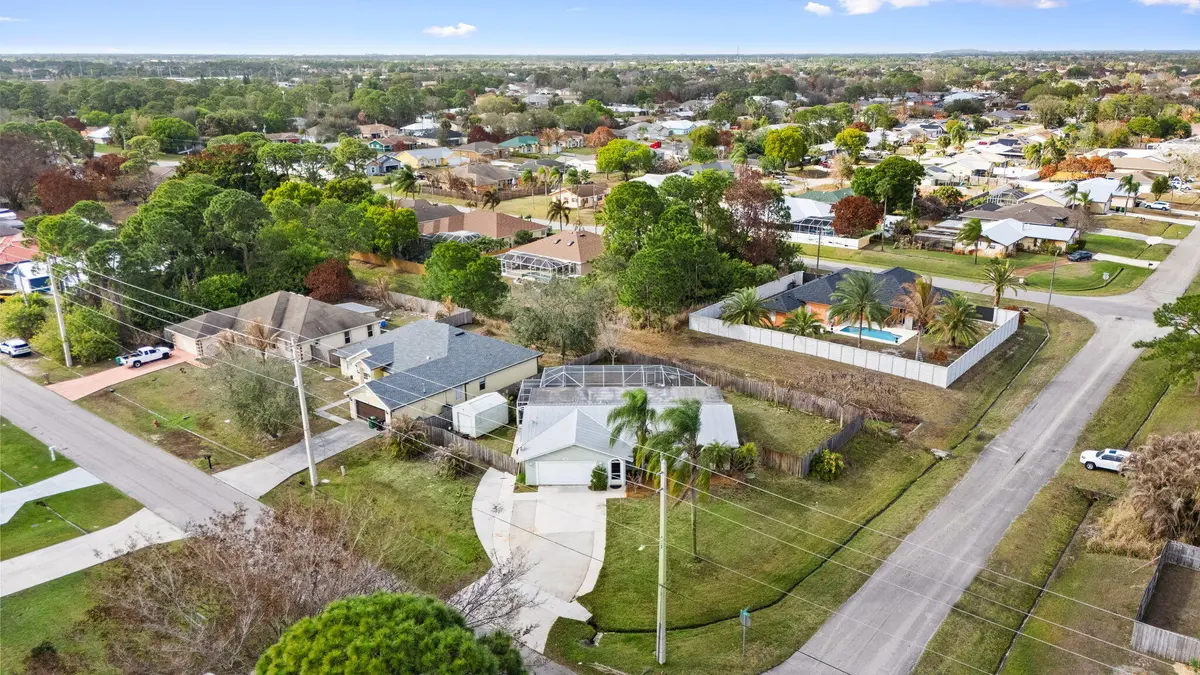 Aerial Front at 501 SW Todd Avenue, Port St. Lucie