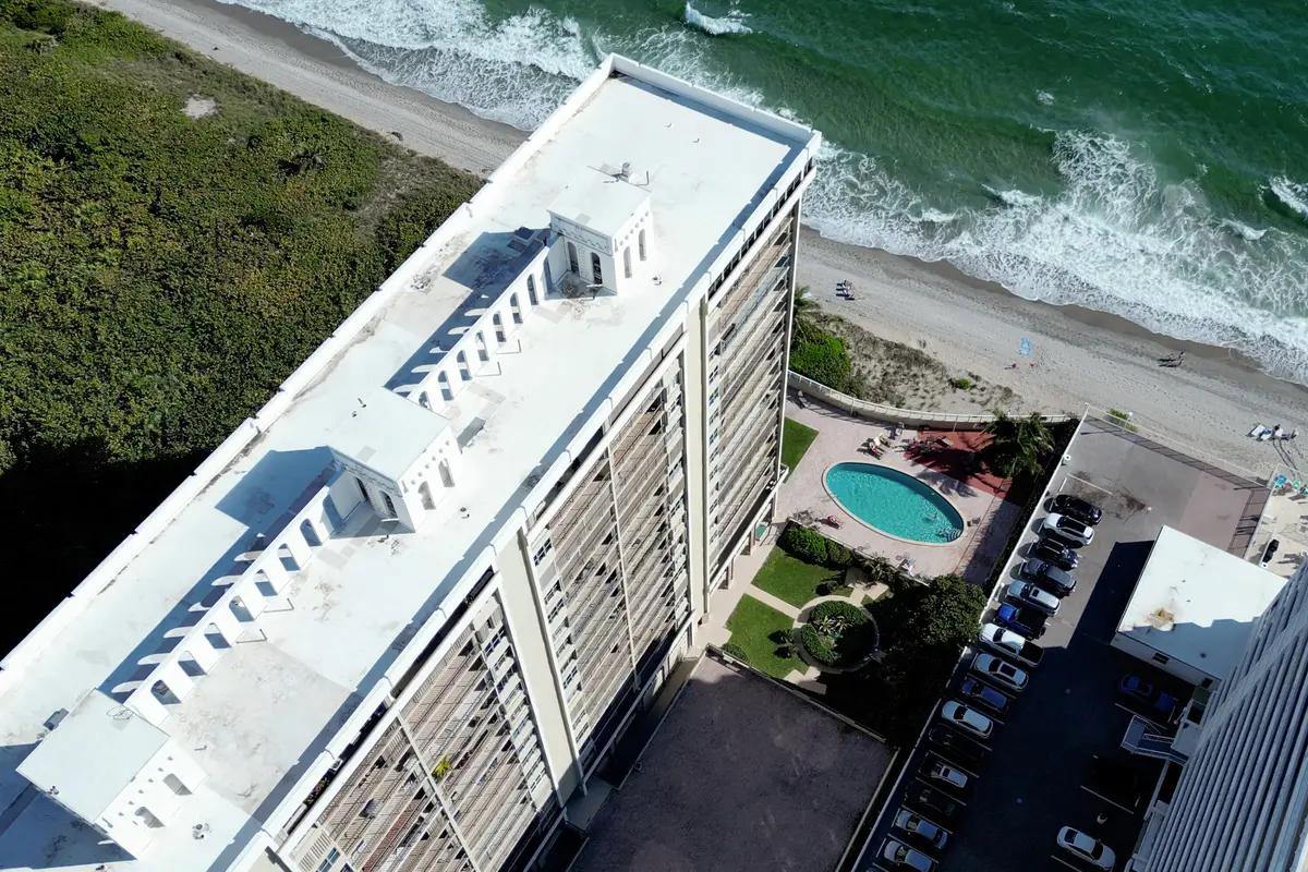 Aerial Ocean View at 1180 S Ocean 4D, Boca Raton