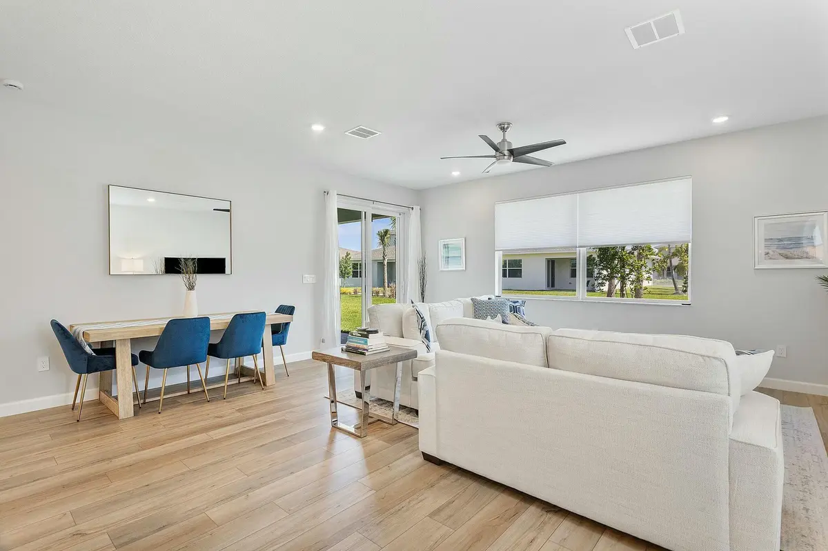 Living Room & Dining area at 13404 Brotherhood Way, Delray Beach