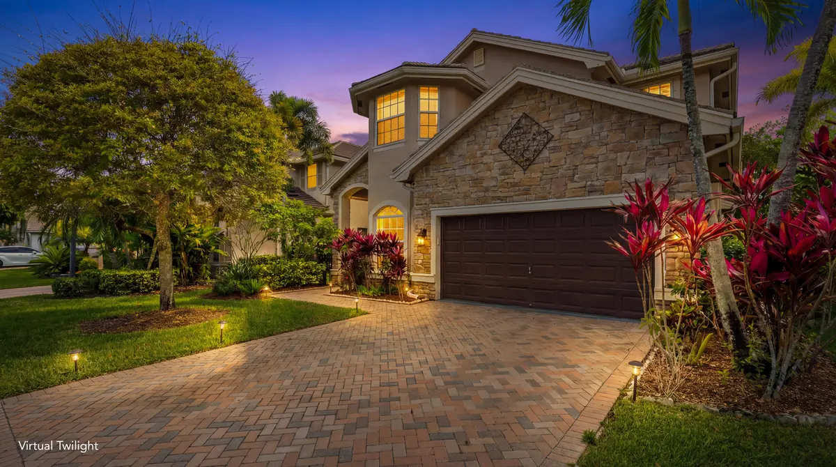 Twilight Front Exterior at 3580 Birague Drive, Wellington