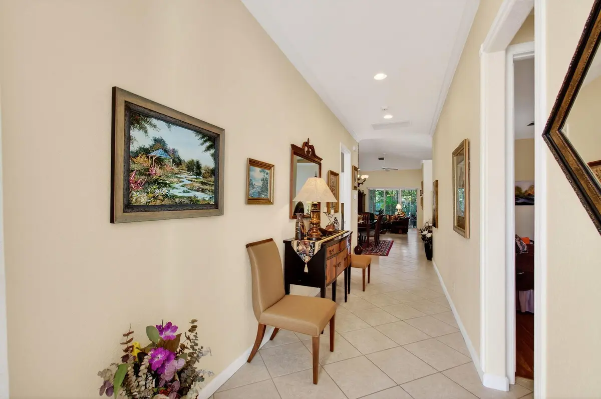 Dramatic Hallway at 9692 Sandpiper Lane, West Palm Beach