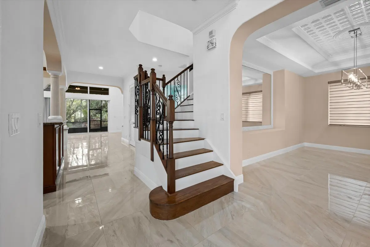 Gorgeous Staircase at 3580 Birague Drive, Wellington