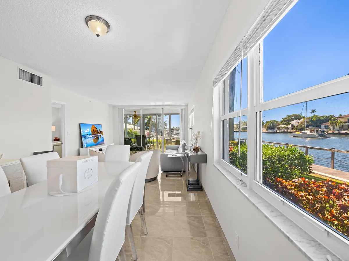 Dining room at 3212 S Ocean 101-a, Highland Beach