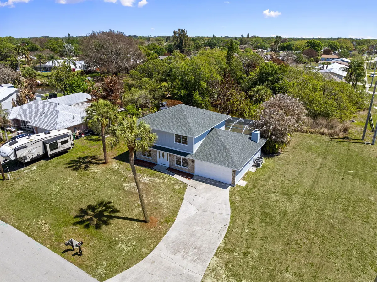 Curb Shot Drone at 405 NE Midvale Street, Port St. Lucie