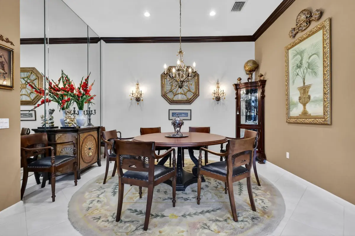 DINING ROOM at 13553 Morocca Lake Lane, Delray Beach
