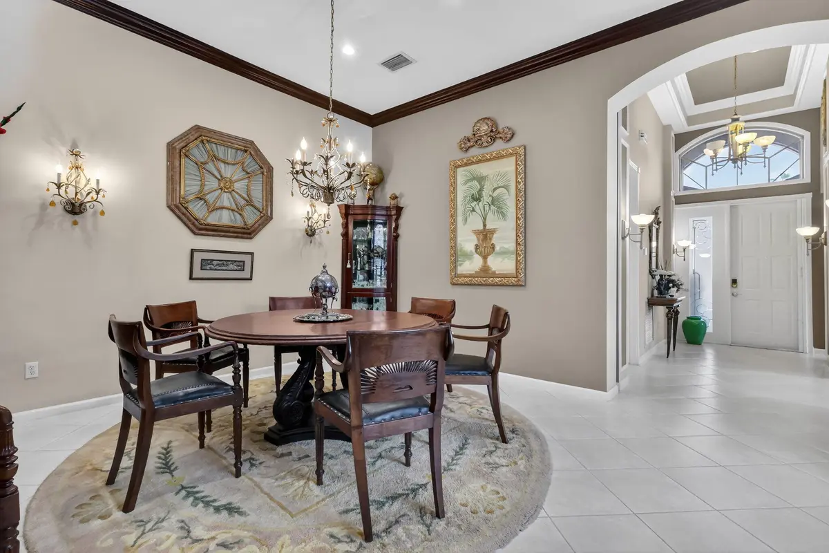 DINING ROOM at 13553 Morocca Lake Lane, Delray Beach