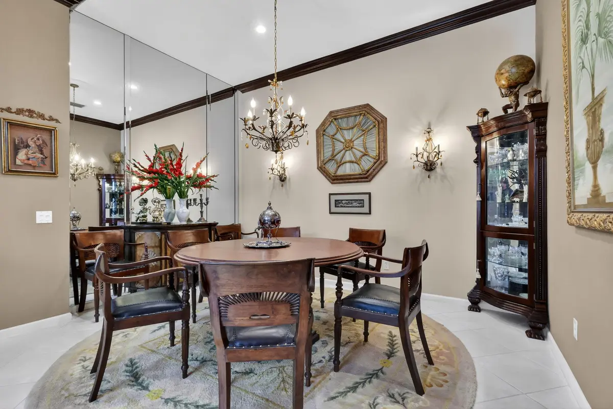 DINING ROOM at 13553 Morocca Lake Lane, Delray Beach