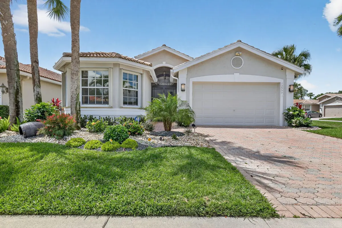 FRONT OF HOUSE at 13553 Morocca Lake Lane, Delray Beach