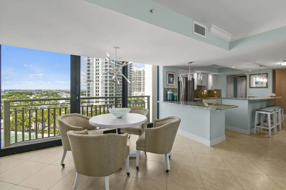 Dining area at 3000 N Ocean Drive 9h, Singer Island
