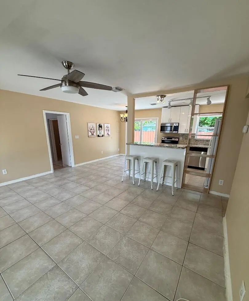 Living-dining area at 2616 NE 9th Terrace, Wilton Manors