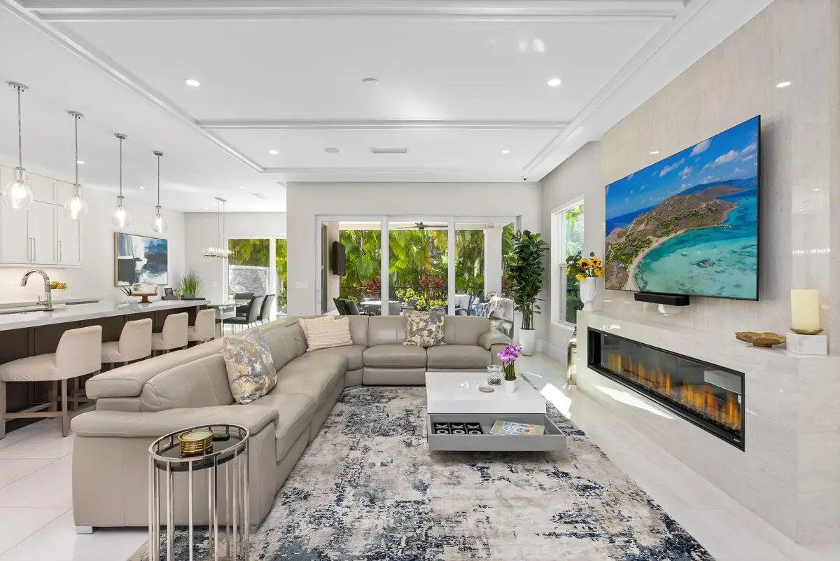 Living Area 3 at 444 NE Wavecrest Way, Boca Raton