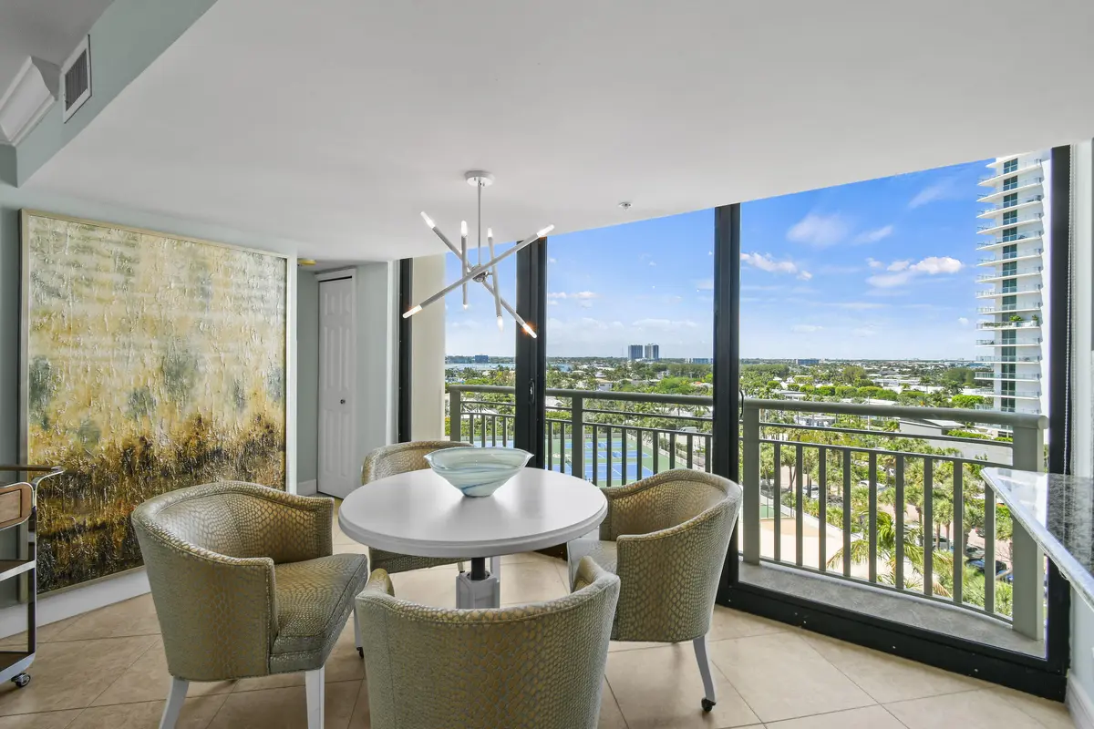 Dining Room with Views at 3000 N Ocean Drive 9h, Singer Island