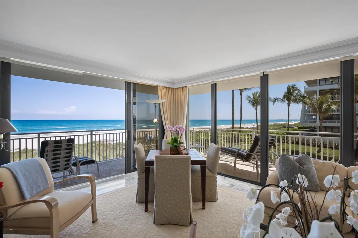 Living Room/Sitting Area at 2580 S Ocean Boulevard 2b2, Palm Beach