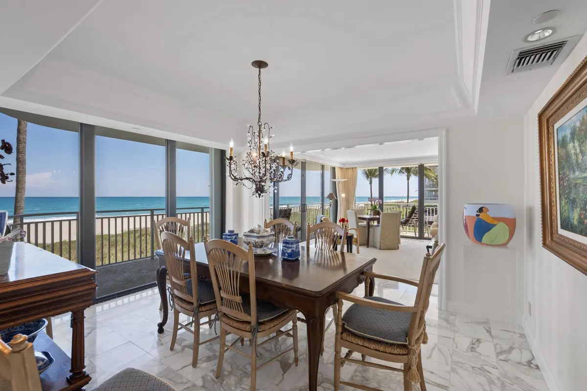 Dining Room at 2580 S Ocean Boulevard 2b2, Palm Beach