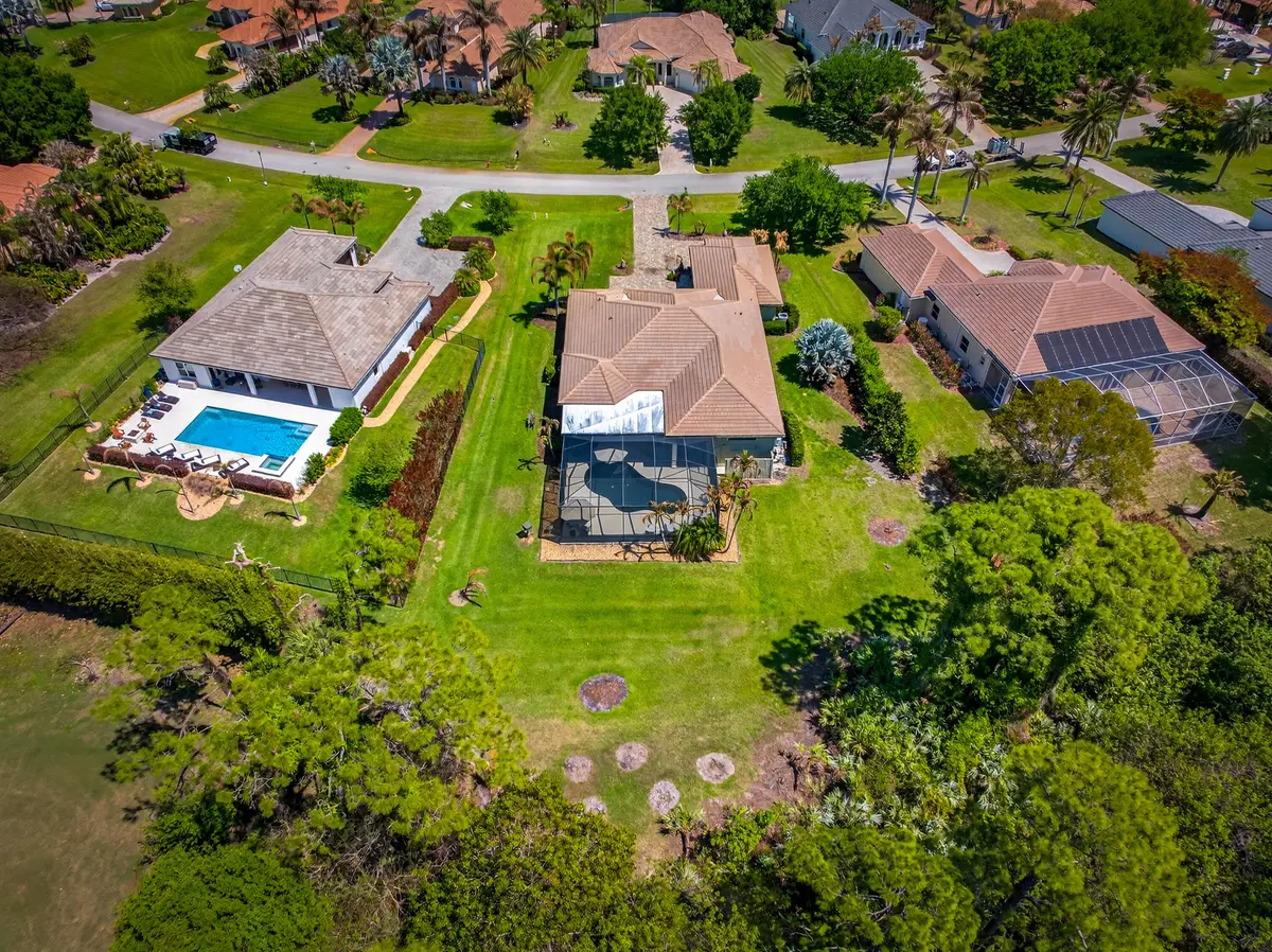 Back Aerial 2 at 523 SW Squire Johns Lane, Palm City