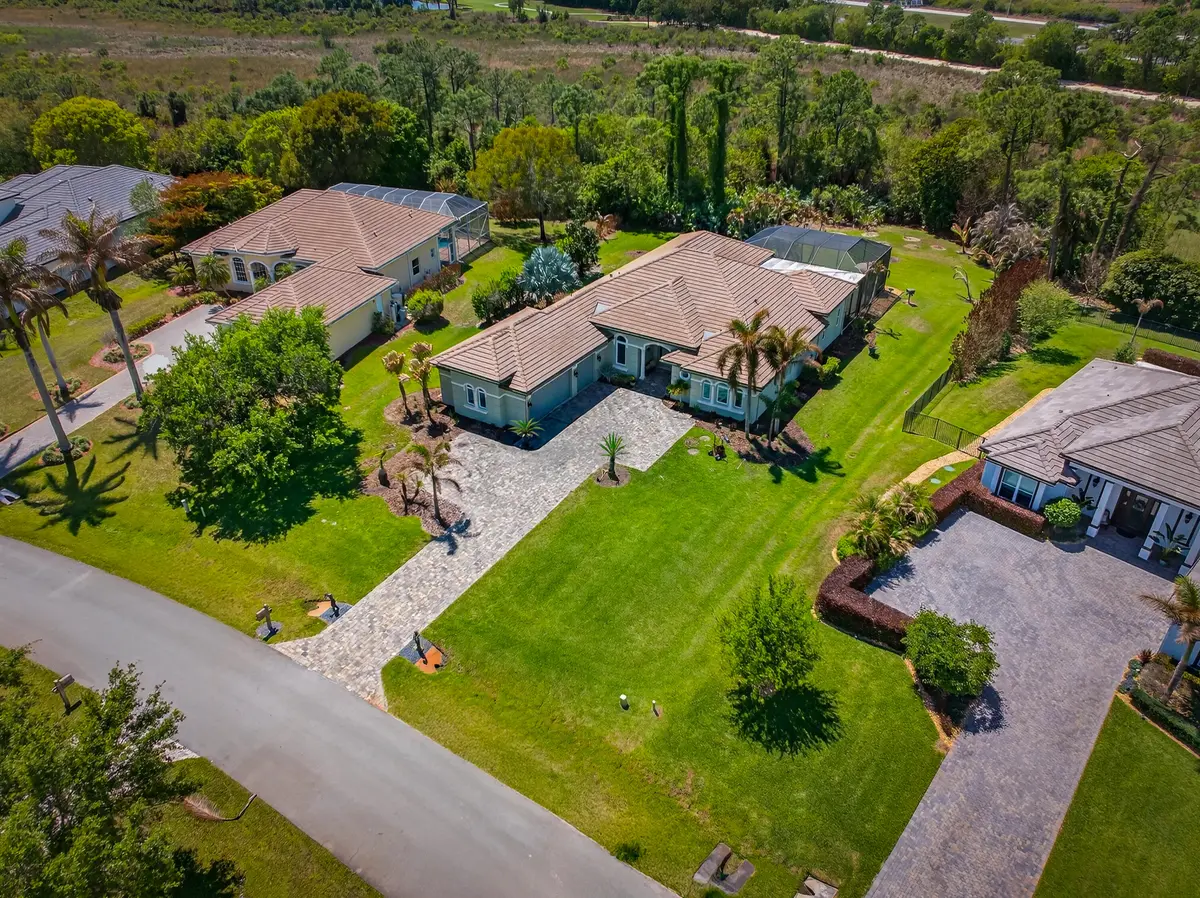 Front Aerial at 523 SW Squire Johns Lane, Palm City