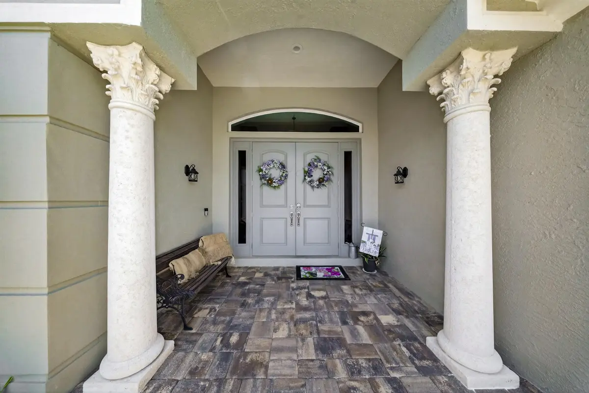 Front Porch Entry at 523 SW Squire Johns Lane, Palm City