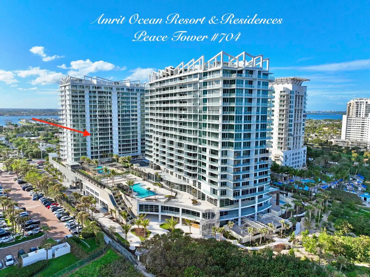 Amrit Aerial of Bldg and Unit at 3100 N Ocean Drive 704, Riviera Beach