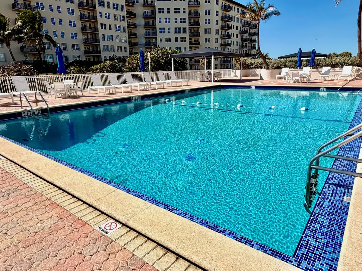 Expansive Ocean front Saline pool at 3460 S Ocean Boulevard 2090, Palm Beach
