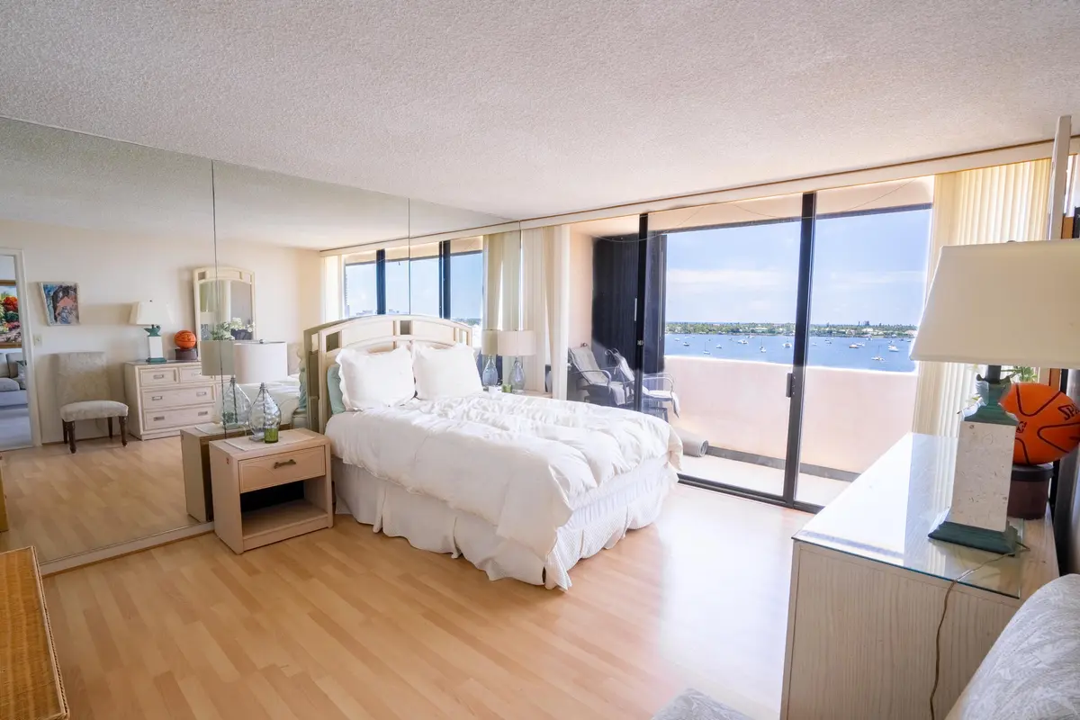 PRIMARY BEDROOM at 5200 N Flagler Drive 803, West Palm Beach