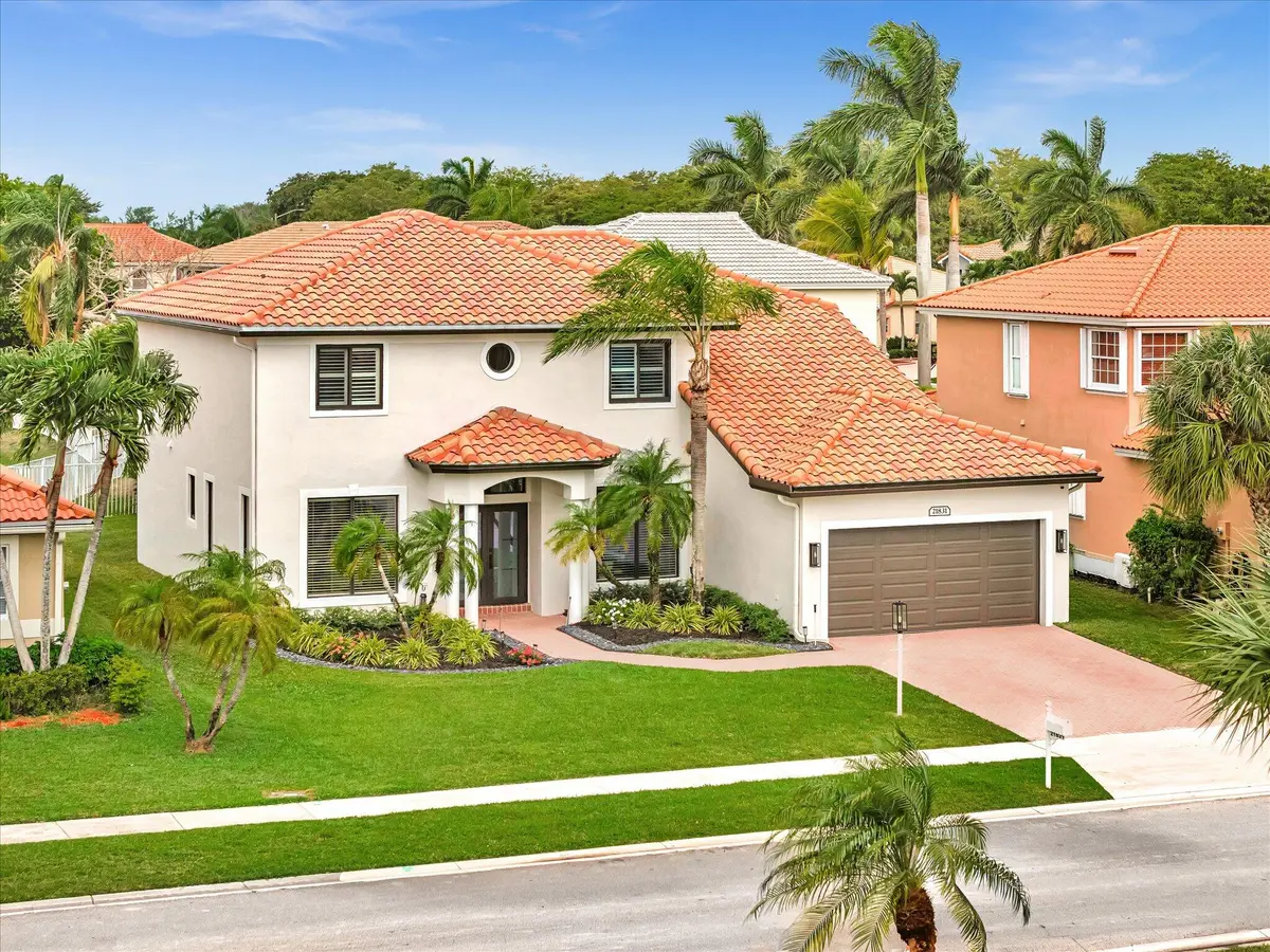Front Exterior at 21831 Palm Grass Drive, Boca Raton