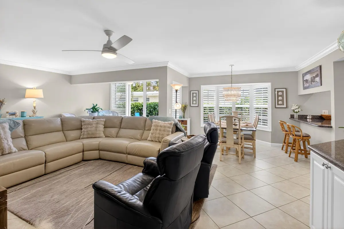 Living / Dining at 75 Venetian Drive A-2, Delray Beach